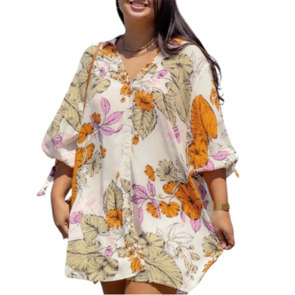 Cupshe Floral Dress/Cover-Up - Picture 1 of 6